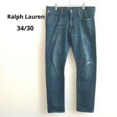 【デニムアンドサプライ ラルフローレン】スキニーデニム ダメージ 33/30