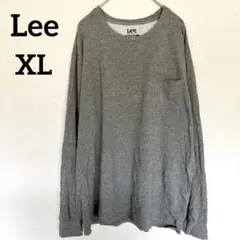 Lee リー 長袖Tシャツ ロンT グレー XL ポケット ビッグシルエット良品のサムネイル