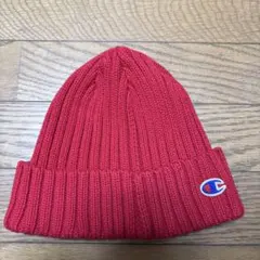 Champion リブ編み ニット帽 レッドのサムネイル