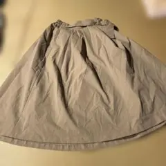 BABYLONE ベージュ フレアスカート 36