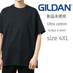 新品未使用 ギルダン ウルトラコットン 無地 半袖Tシャツ ブラック 4XL