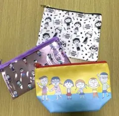 未使用　ちびまる子ちゃん ポーチセット　3個セット　さくらももこのサムネイル