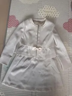 ホワイトリボン付きフォーマルスーツセット入園入学