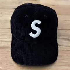 Supreme Corduroy S Logo 6-Panel 24FW 黒