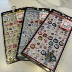 PEANUTS キャラクターシール 3枚セットミニ