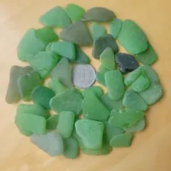 シーグラス　グリーン系　100g