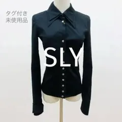 SLY スライ 黒 コットン 長袖シャツ M