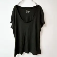 美品LA発ブランドjoieジョア　半袖Tシャツ　黒【XL】大きいサイズ　ペルー製のサムネイル