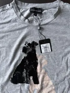 新品タグ付　エンポリオアルマーニ シュナウザー Tシャツ 40 グレー 国内購入のサムネイル