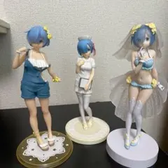 Re:ゼロから始める異世界生活 レム フィギュア 3体セット　箱無しのサムネイル