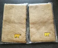 熊のハンドタオル2枚セット