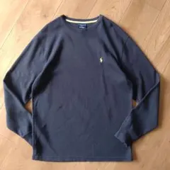 POLO RALPH LAUREN サーマルロンTEE/長袖/濃紺/古着/M