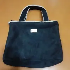 アニエスb ミニバッグ　 ブラック ボア素材