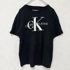 カルバンクラインジーンズ Tシャツ 半袖 ロゴ CK 黒 ブラック S M