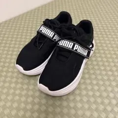 PUMA ブラック スニーカー ストラップ付き　厚底