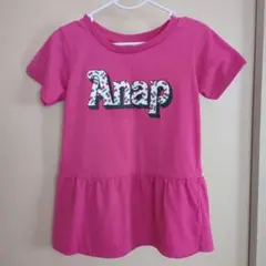 AnapKIDSピンク 半袖ワンピース 120cm