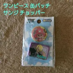 ワンピース 缶バッジ チョッパー サンジ 2個セット