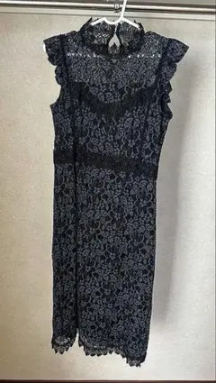 総レースワンピース レースドレス ワンピース お呼ばれドレス