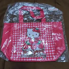 ハローキティ　トートバッグ（赤）　サンリオ　あたりくじ