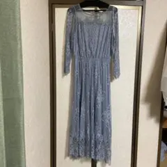 ROPE PICNIC▼パーティドレス（レース）▼ライトブルー／長袖