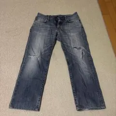 EDWIN ダメージ加工デニムパンツ
