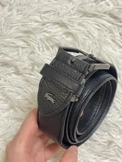 LACOSTE ストレッチレザーベルト