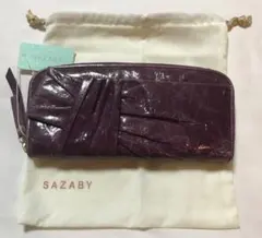 SAZABY サザビー・ファスナー長財布（紫 パープルのサムネイル