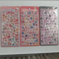 【正規品】ハローキティ　ボンボンドロップ シール 3種セット