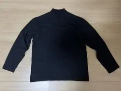 MUJI 無印良品 起毛ハイネック長袖 Tシャツ 黒 M