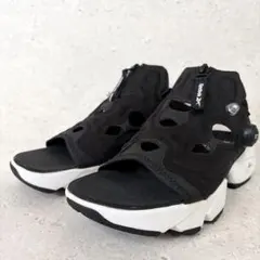 リーボック インスタポンプフューリー サンダル ジップ 23cm ブラック