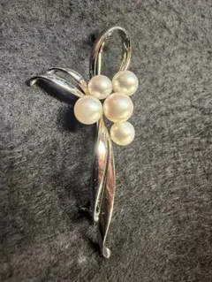 【美品】 ミキモトブローチ あこや真珠 5P アコヤパール MIKIMOTOのサムネイル
