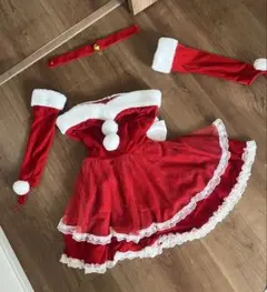 美品★1回のみ着用★サンタさんコスプレ　Mサイズ★フォロー様割りありのサムネイル