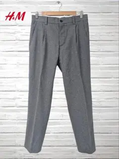 ♥　H&M　レギュラーフィット　トラウザーパンツ　グレー　EUR30