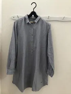 CROCODILE ストライプ 長袖シャツグレー L