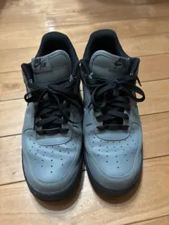 NIKE AIR FORCE 1 グレー ブラック 27cm