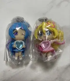 キミとアイドルプリキュア　ガチャ　キュアアイドル、キュアウインク　キーホルダー