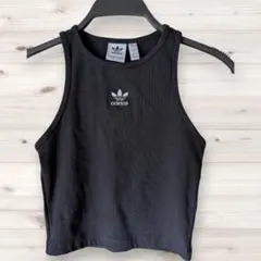 adidas アディダス リブ タンクトップ ブラックのサムネイル