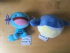 ポケットモンスター　ぬいぐるみ　2点セット　ウパー　ホエルコ