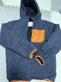 170サイズ　OP フード付き　ネイビー　ボア　中綿コート