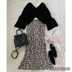 華やぎ黒ニットセット レディース服まとめ売り コーデ売り セットアップ