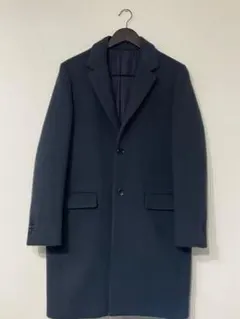 ネイビーチェスターコート／グリーンレーベルリラクシング