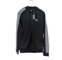 【新品】adidas スリーストライプス 防風 長袖 セーター ゴルフ M 黒