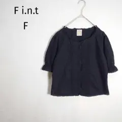 F i.n.t　半袖　ブラウス　F　コットン　レース　ブラック系のサムネイル