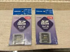 TOSHIBA SDHC 16GB メモリーカード 2枚セット