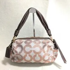 美品 コーチ COACH バッグ シグネチャー ワンショルダー y2k ピンク