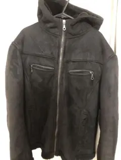 ROUSHATTE ブラック フード付きジャケット