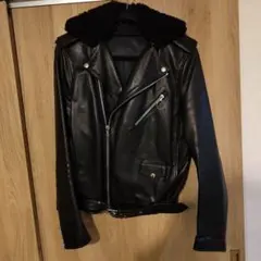 acne studios ダブルライダースジャケット ブラックのサムネイル