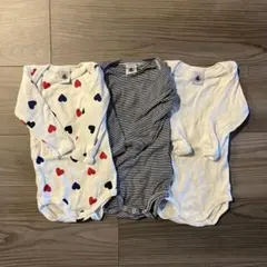 PETIT BATEAU 長袖ボディ 3枚セット 6m 67cmのサムネイル