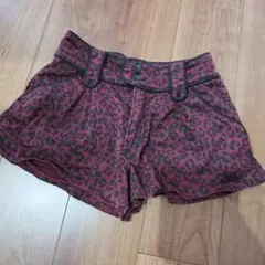 y2k 平成ギャル フェアリーグランジ フェアリーコア ショートパンツ　ヒョウ柄