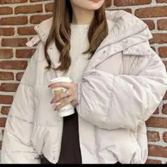 INGNI ビッグフードエコダウン ダウンジャケット 白 ホワイト